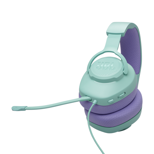 JBL Quantum 100M2 - Cyan - Wired over-ear gaming headset with detachable mic and mute option - Detailshot 5